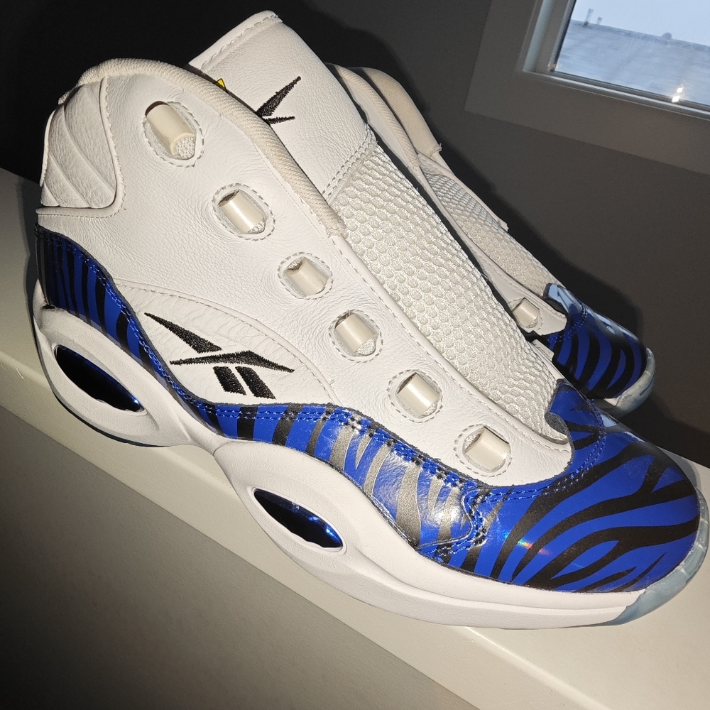 New pair of Reebok Question Mid "Tiger Prizm" sneakers